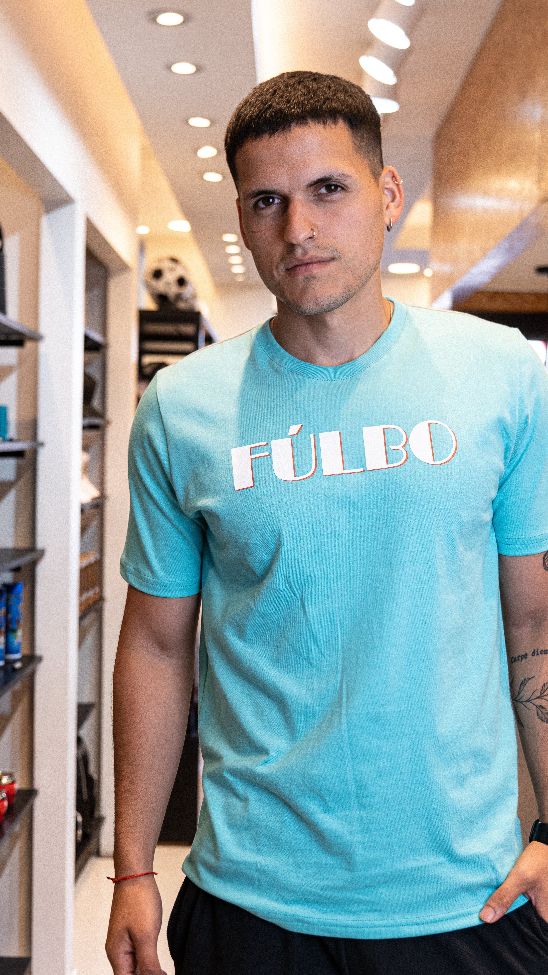 FÚLBO Welcome to Miami Seafoam Fulbo T-Shirt