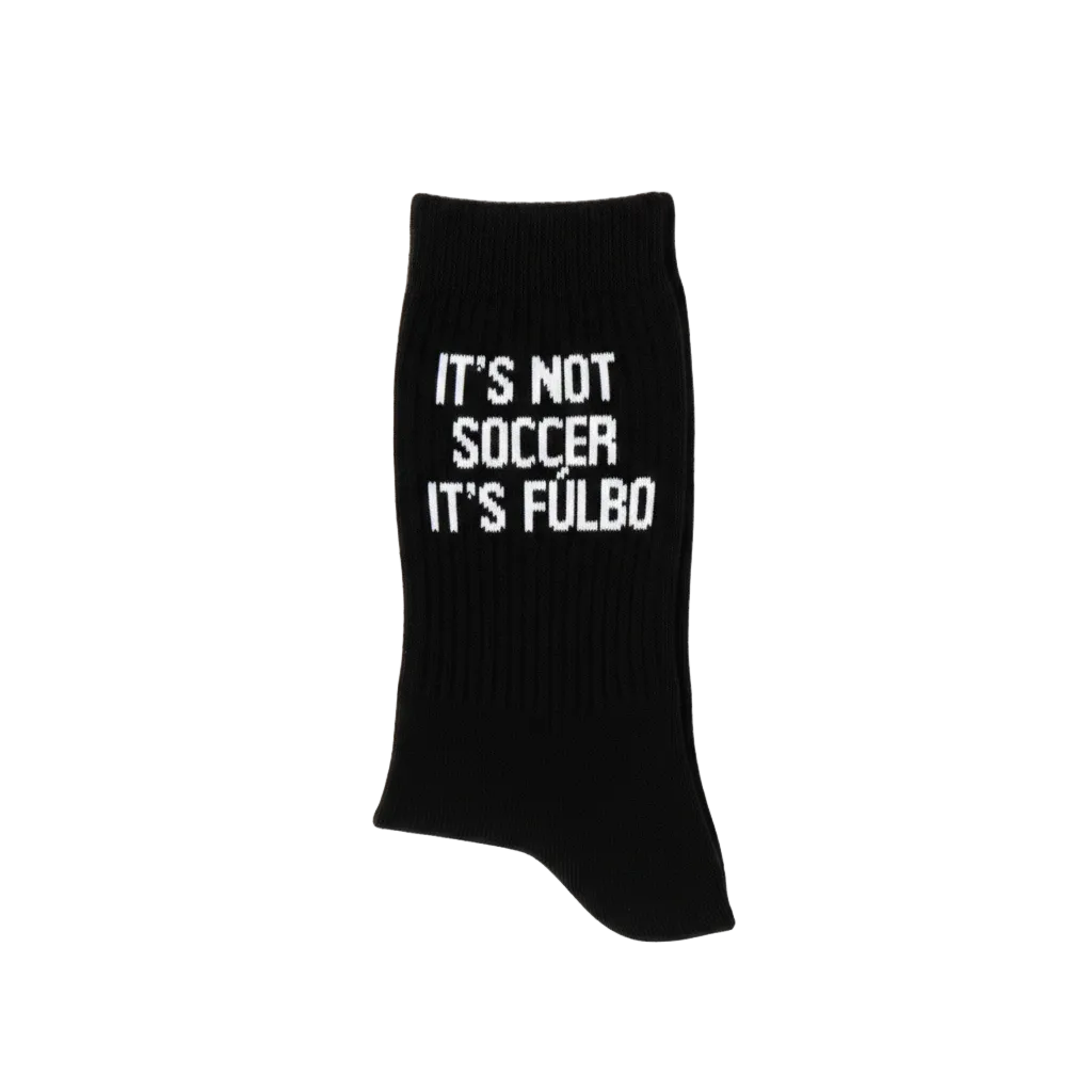 FÚLBO It’s Not Soccer Black Socks