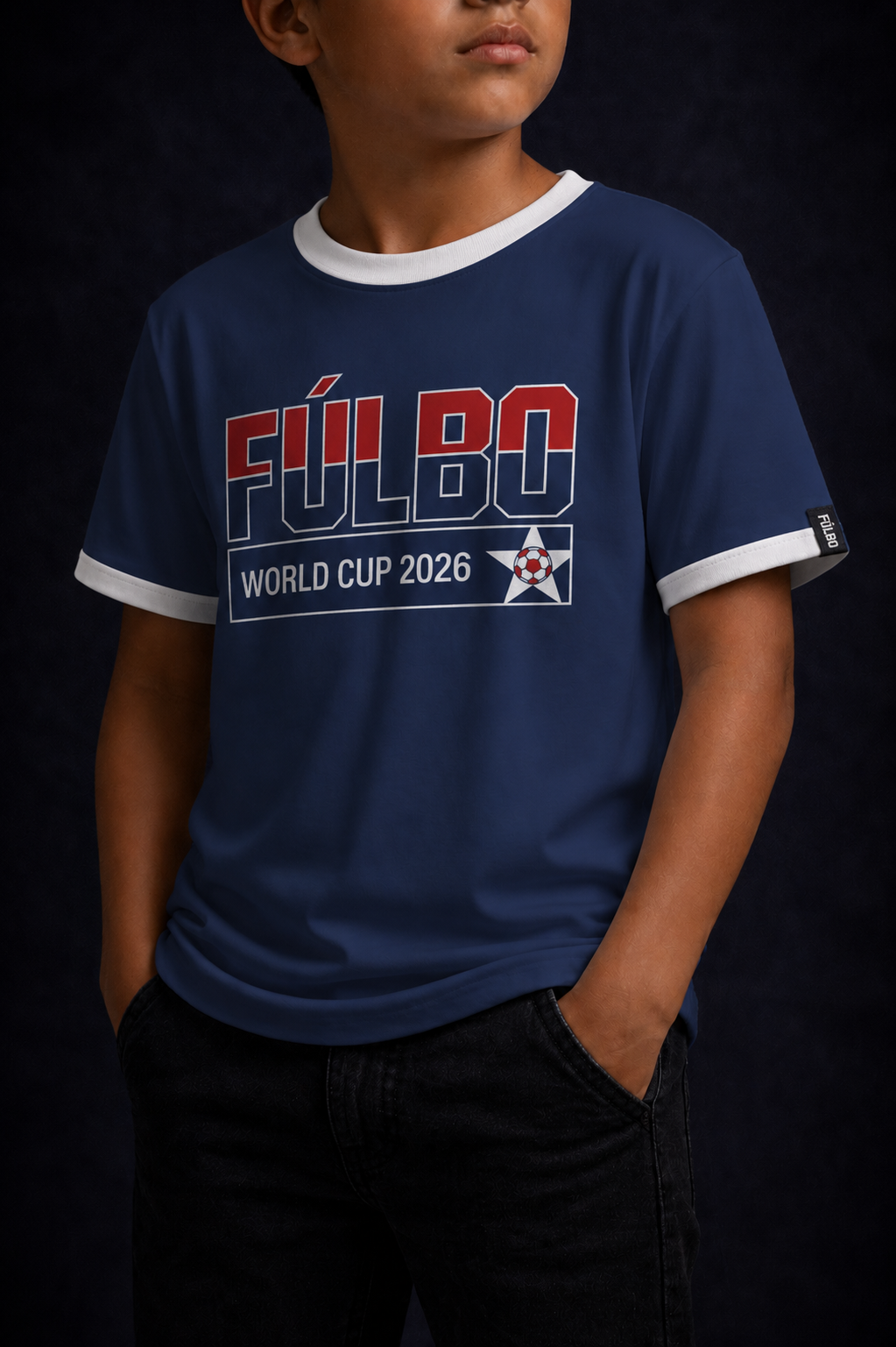 FÚLBO Kids Maradona USA Inspired Blue T-Shirt