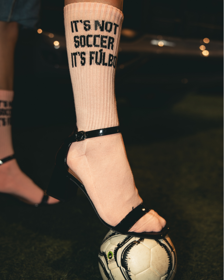 FÚLBO It’s Not Soccer Socks Pink