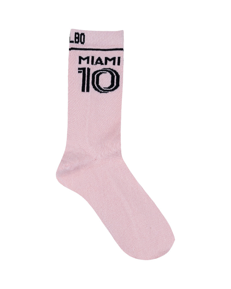 FÚLBO Messi Miami Inspired Pink Socks