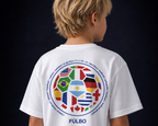 FÚLBO Kids World Cup Flags T-Shirt